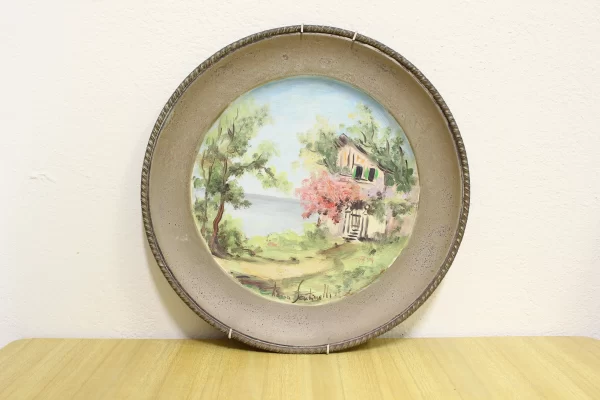 Piatto Decorativo in Metallo "Primavera"