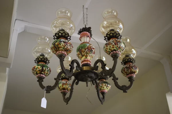 Lampadario in Ceramica Capodimonte