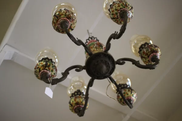 Lampadario in Ceramica Capodimonte