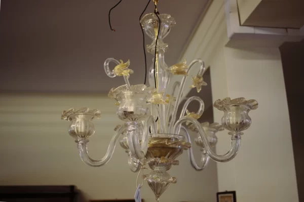 Lampadario In Vetro Di Murano