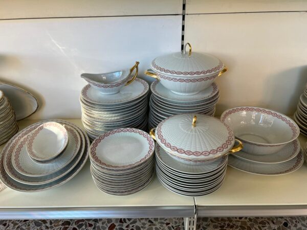 SERVIZIO PIATTI COMPLETO LIMOGES 71 PEZZI FINE'800