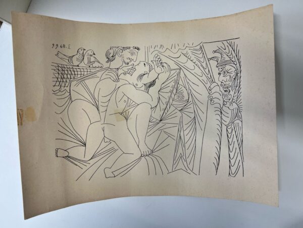N 4 DISEGNI DI PABLO PICASSO RIVISTA PLAYMEN