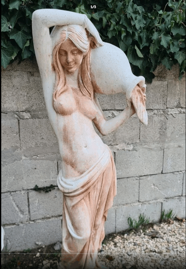 FONTANA DA GIARDINO FIGURA DI DONNA