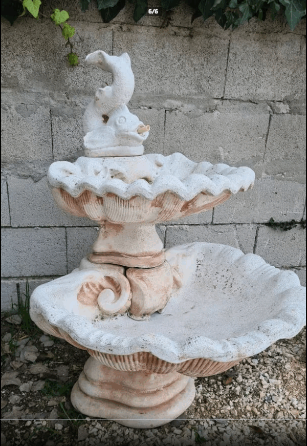 FONTANA DA GIARDINO CON PESCE