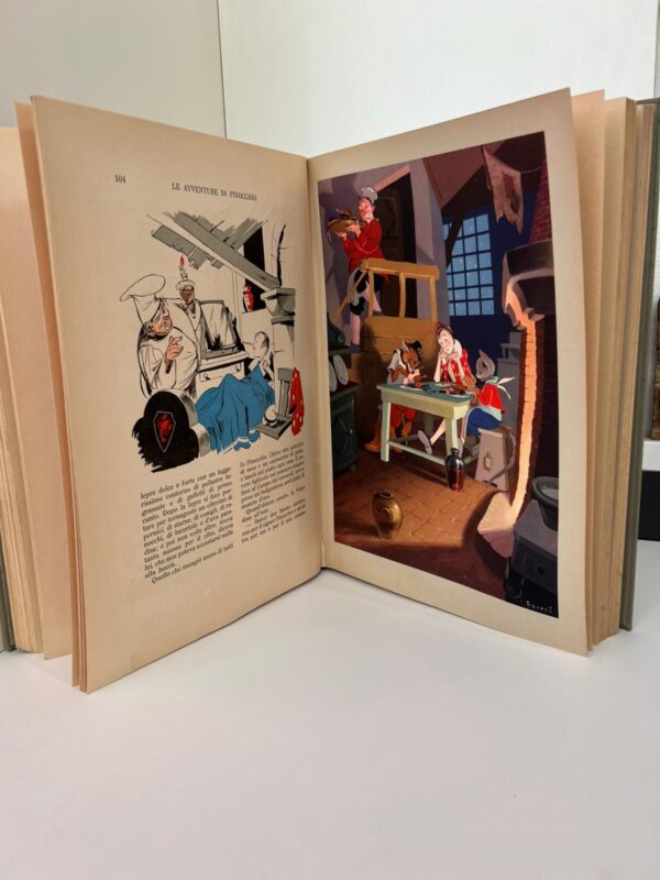 LIBRO 'LE AVVENTURE DI PINOCCHIO' C.COLLODI ED.SALANI 1946 - immagine 6