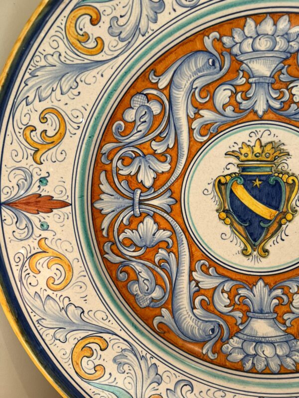GRANDE PIATTO DECORATIVO SBERNA DERUTA - immagine 9