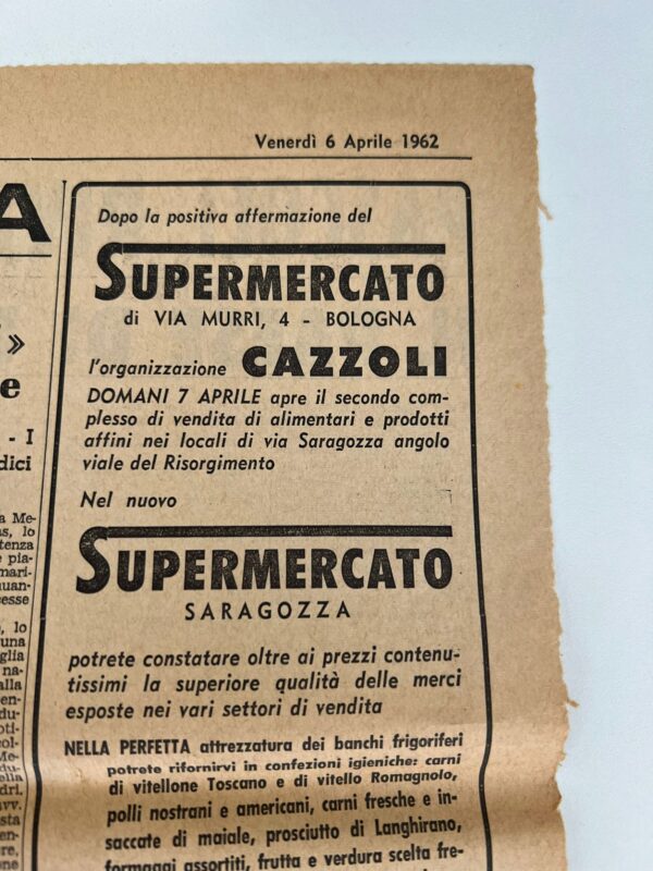IL RESTO DEL CARLINO LA MORTE DI GIOVANNI PASCOLI SUPPLEMENTO 6/7 APRILE 1962 - immagine 6