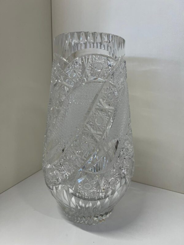 GRANDE VASO IN CRISTALLO DECORATO - immagine 4