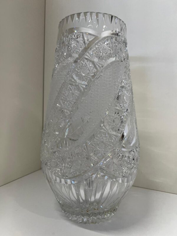 GRANDE VASO IN CRISTALLO DECORATO