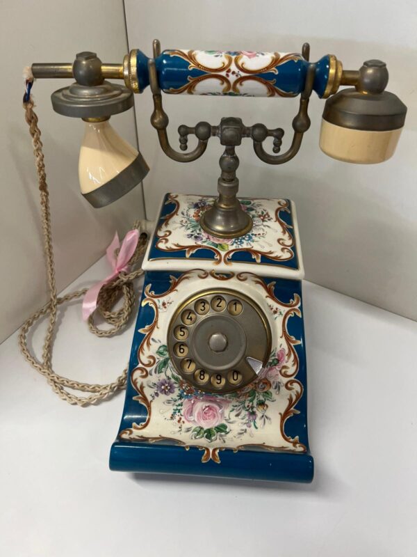 TELEFONO VINTAGE DECORATIVO IN CERAMICA