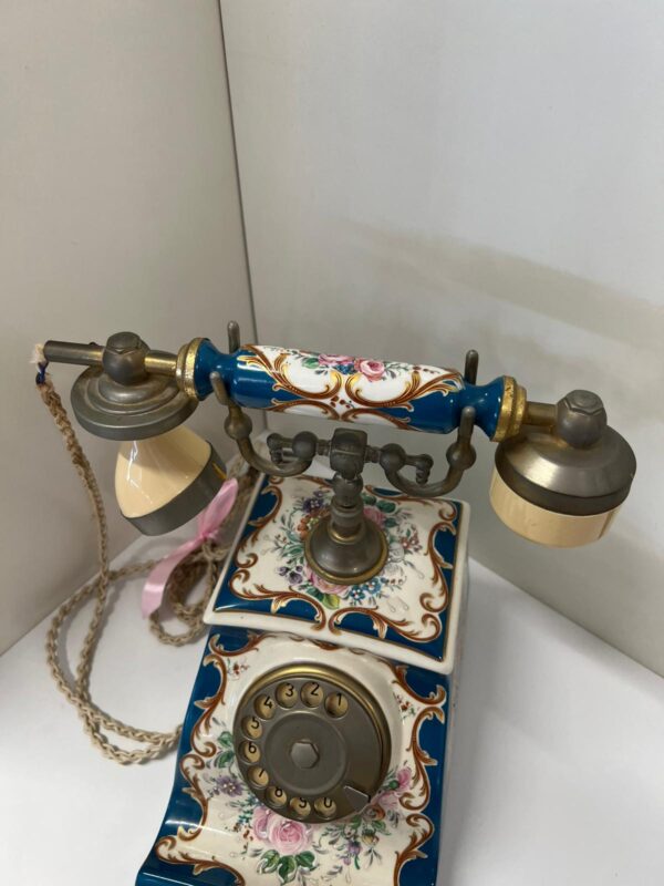 TELEFONO VINTAGE DECORATIVO IN CERAMICA - immagine 6
