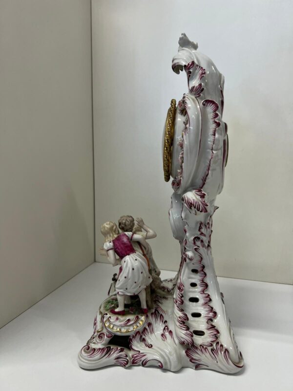 OROLOGIO IN STILE ROCOCO' IN PORCELLANA FABRIS - immagine 8