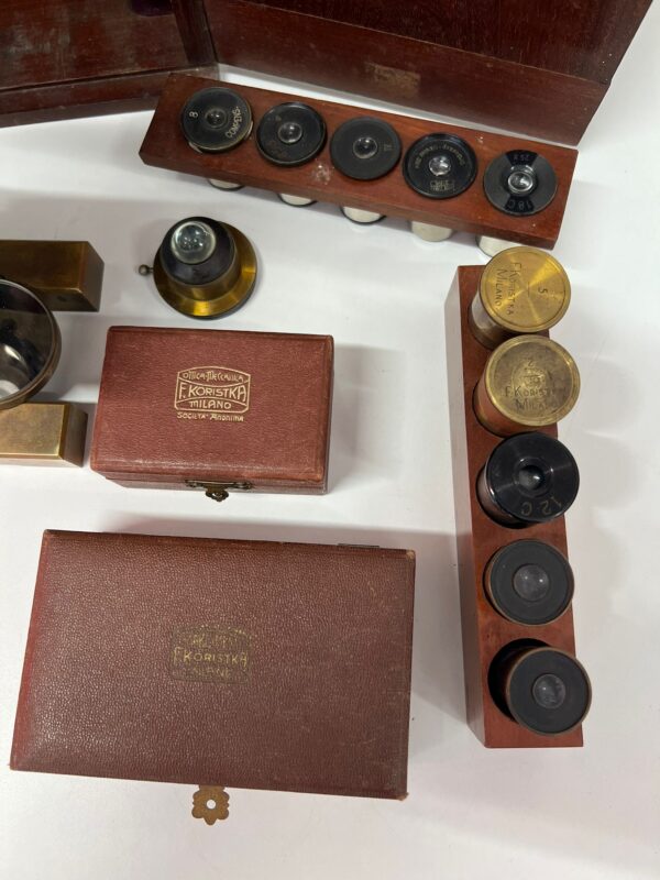 MICROSCOPIO FINE '800 F.KORISTKA MILANO - immagine 7