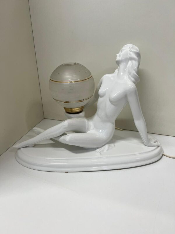LAMPADA FIGURA DI DONNA IN STILE ART DECO' - immagine 7