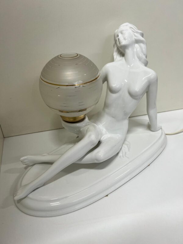LAMPADA FIGURA DI DONNA IN STILE ART DECO' - immagine 8