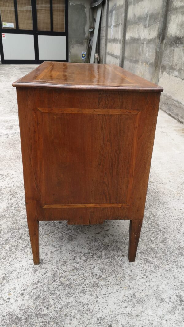 CASSETTIERA IN OLMO INTARSIATA LUIGI FILIPPO 1700 - immagine 6